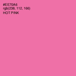 #EE70A6 - Hot Pink Color Image